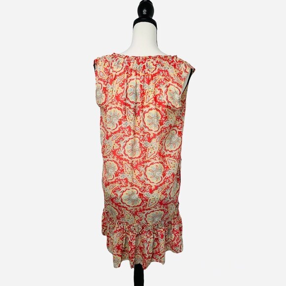 ZARA WOMAN 100% Silk Paisley Mini Dress - Picture 4 of 9